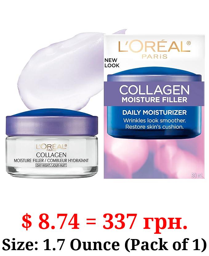 L'Oreal Paris Collagen Daily Face Moisturizer, Reduce Wrinkles, Face Cream, 1.7 oz