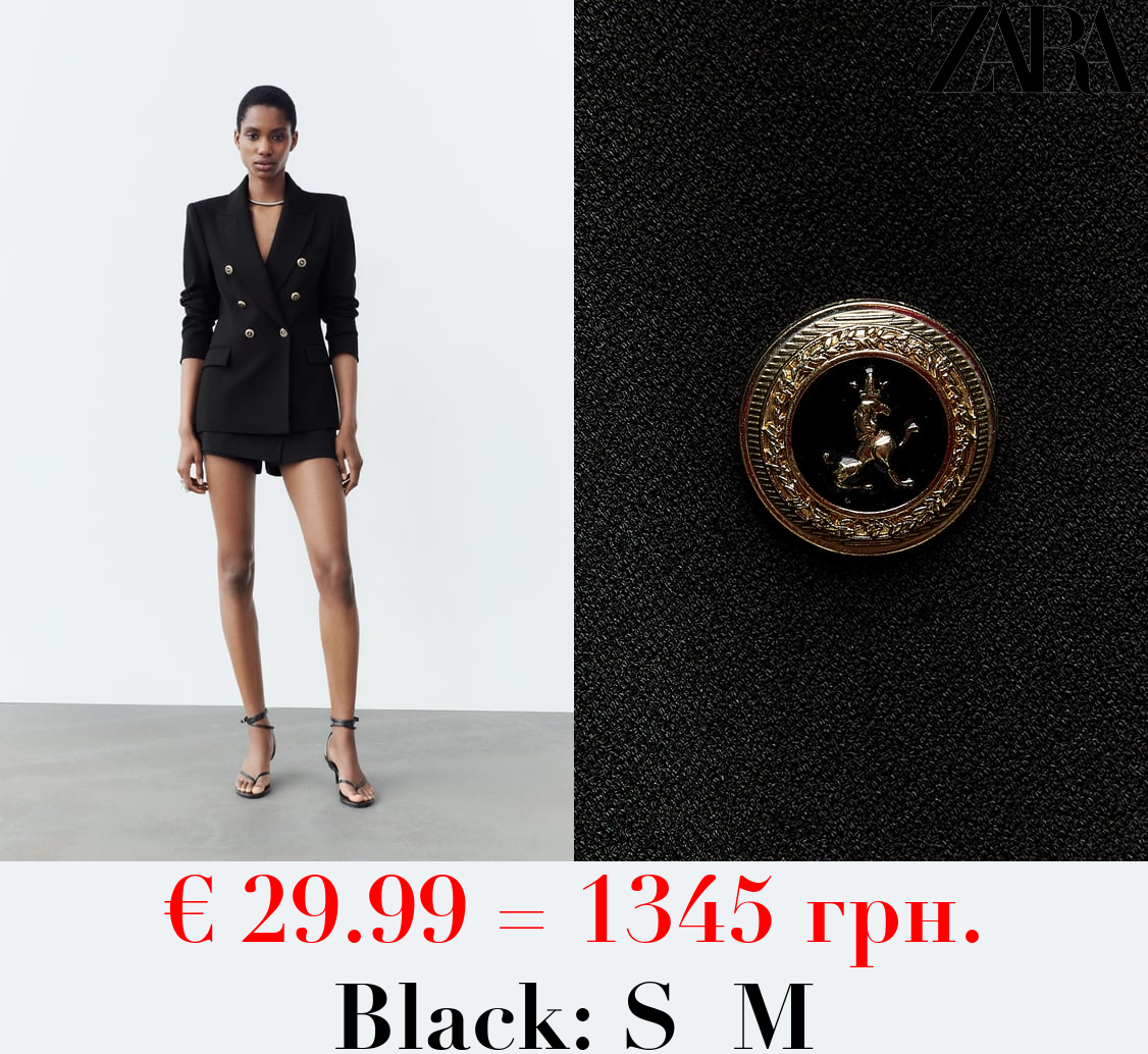 TAILORED DOUBLE-BREASTED BLAZER