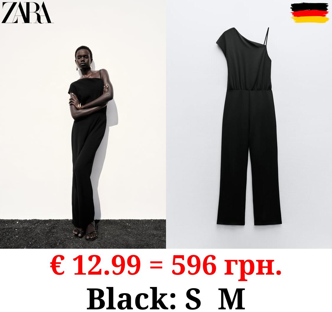 ASYMMETRIC CREPE JUMPSUIT