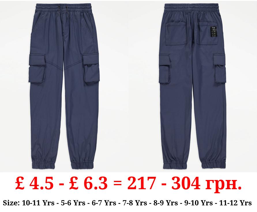 Blue Cargo Trousers