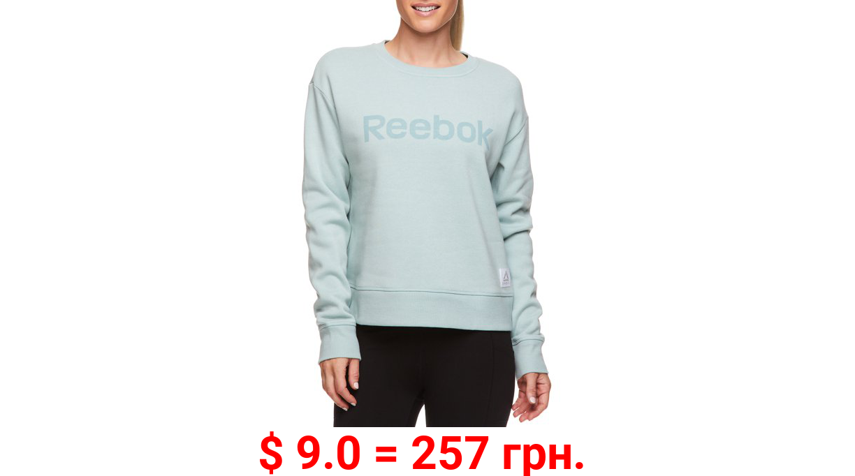 Reebok Womens Cozy Crewneck Sweatshirt with Graphic