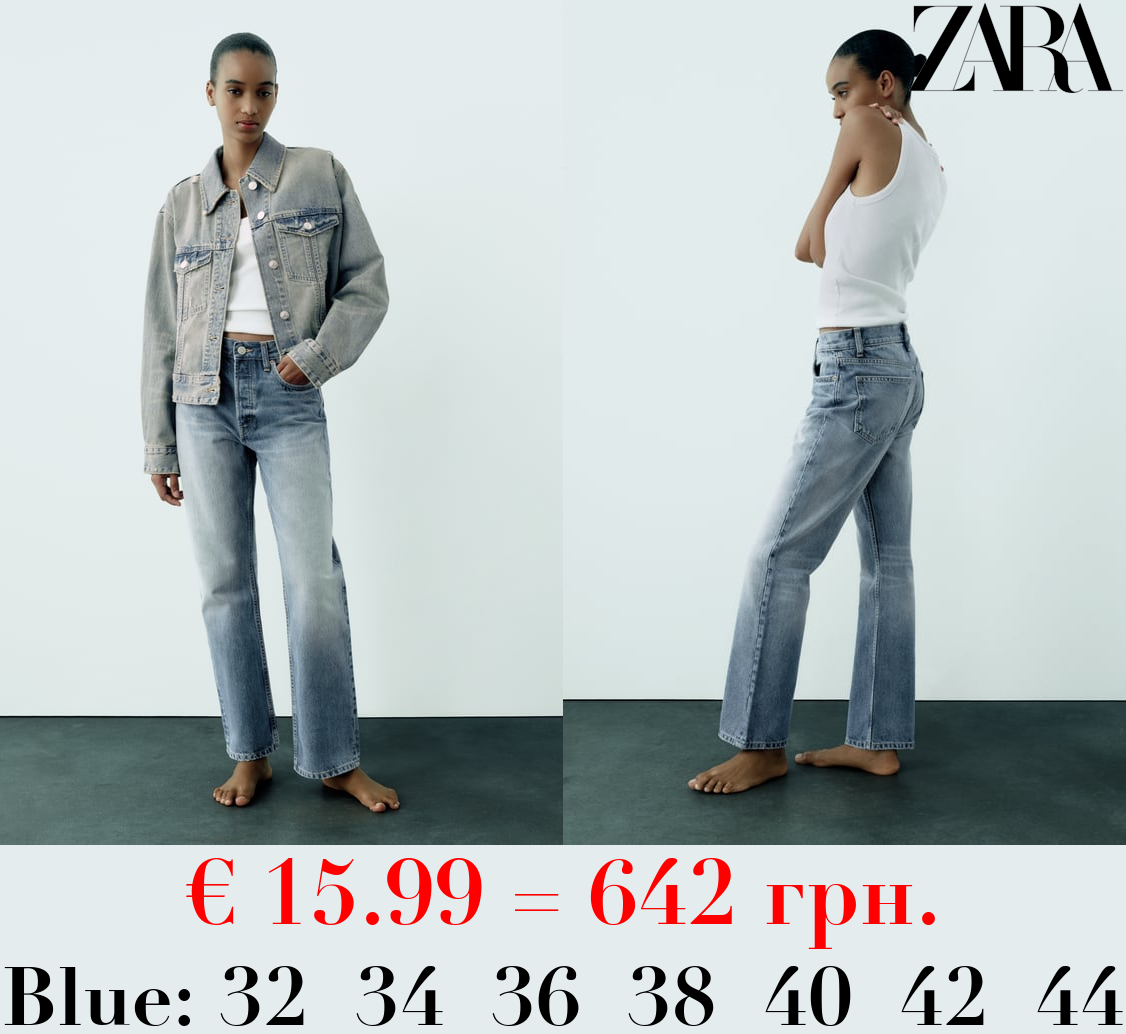 TRF STRAIGHT-LEG MID-RISE JEANS