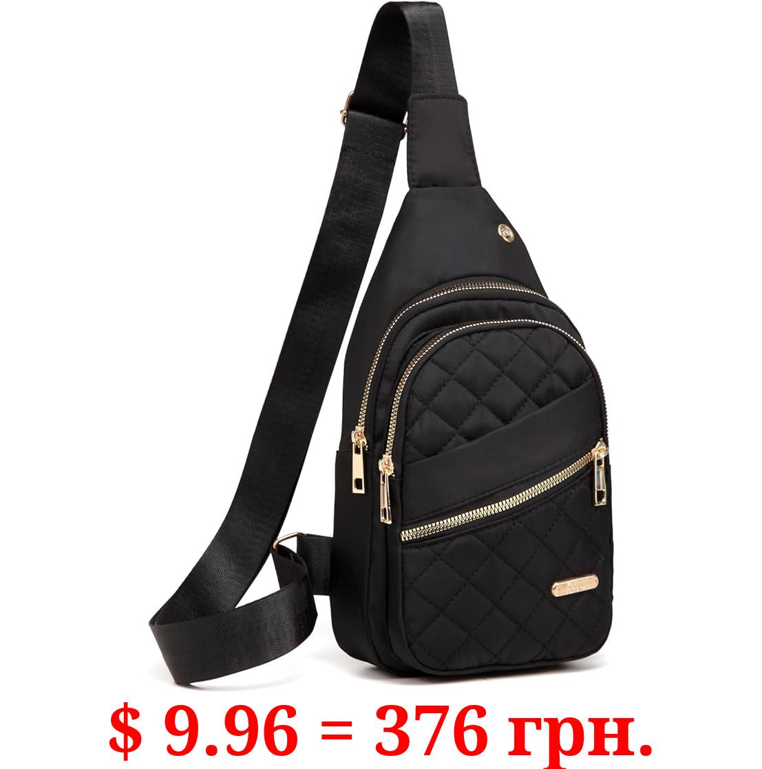 AOSTIHOT Crossbody Small Sling Backpack Sling Bag for Women, Chest Bag Daypack Crossbody for Travel Sport