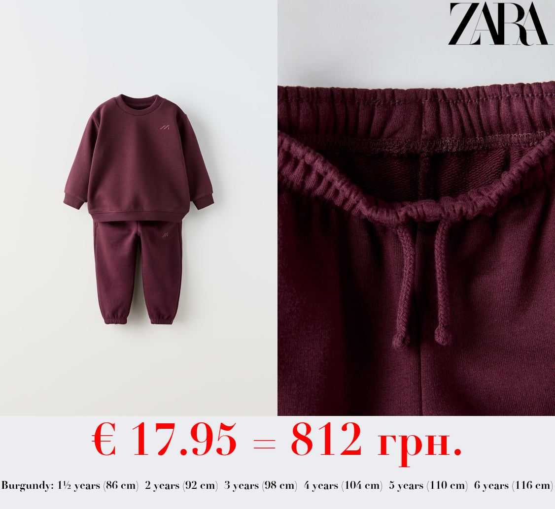 EMBROIDERED SWEATSHIRT AND JOGGERS CO-ORD