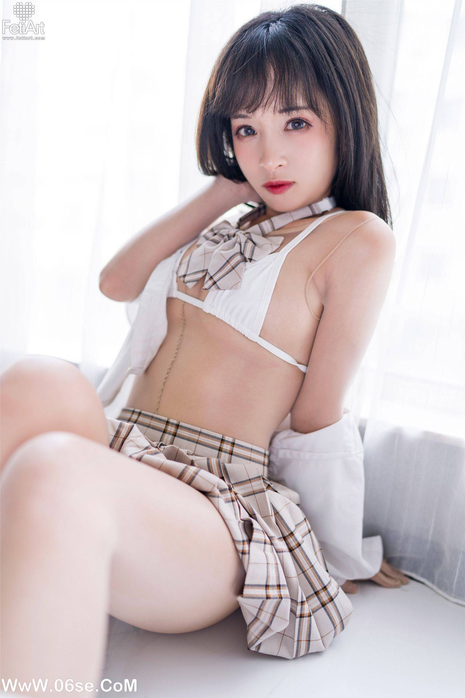 图片[49]-[FetiArt尚物集] NO.00063 Lively School Girl-六色网