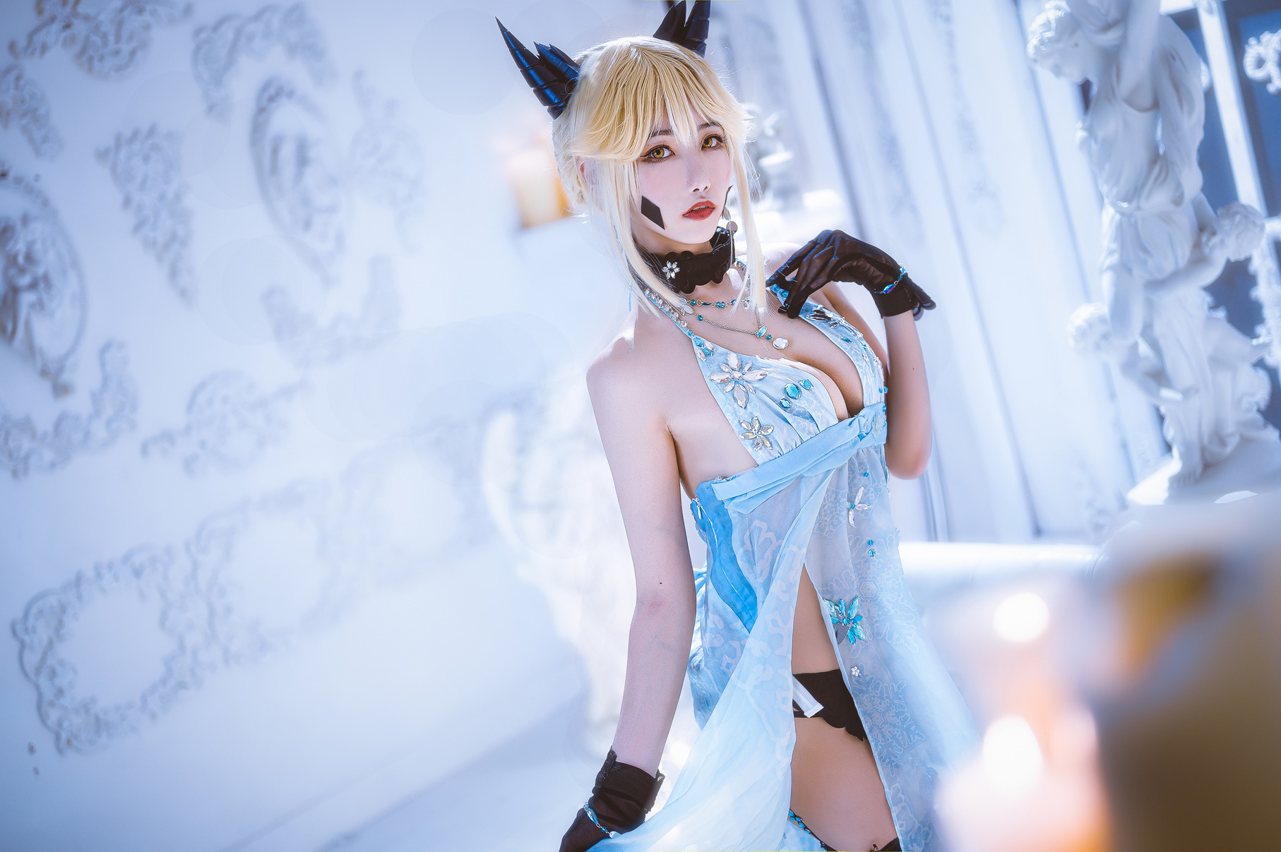 [Momoko葵葵] Artoria Pendragon Alter 黑枪呆礼服 13