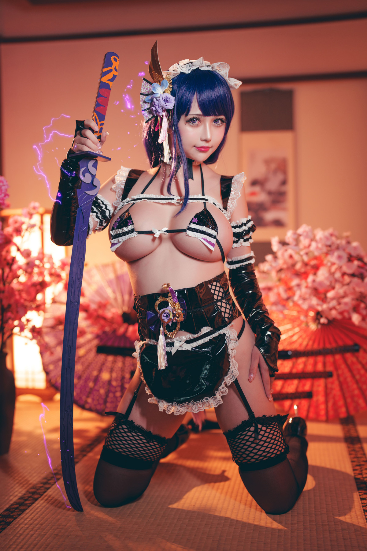 Cosplay 沖田凜花Rinka 雷电将军 12