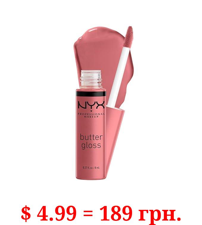 NYX PROFESSIONAL MAKEUP Butter Gloss, Non-Sticky Lip Gloss - Tiramisu (Brown)