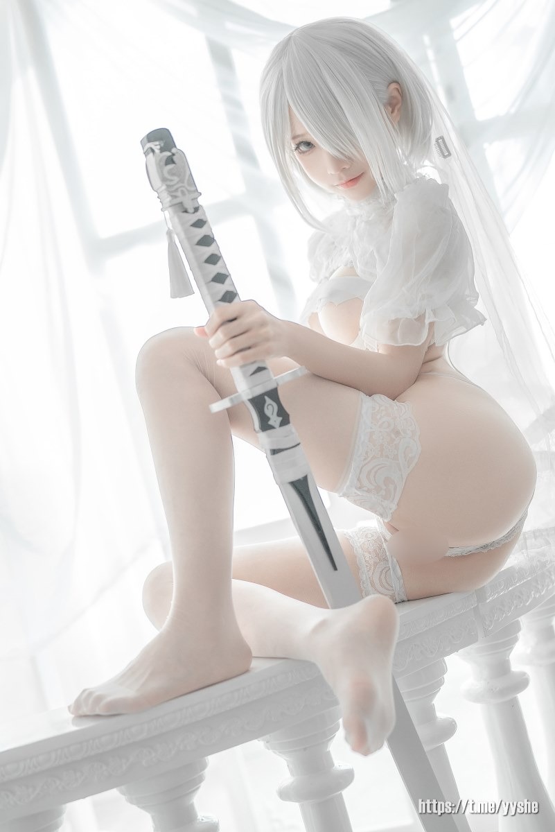 蠢沫沫 - 2B 白婚纱 [59P] 7