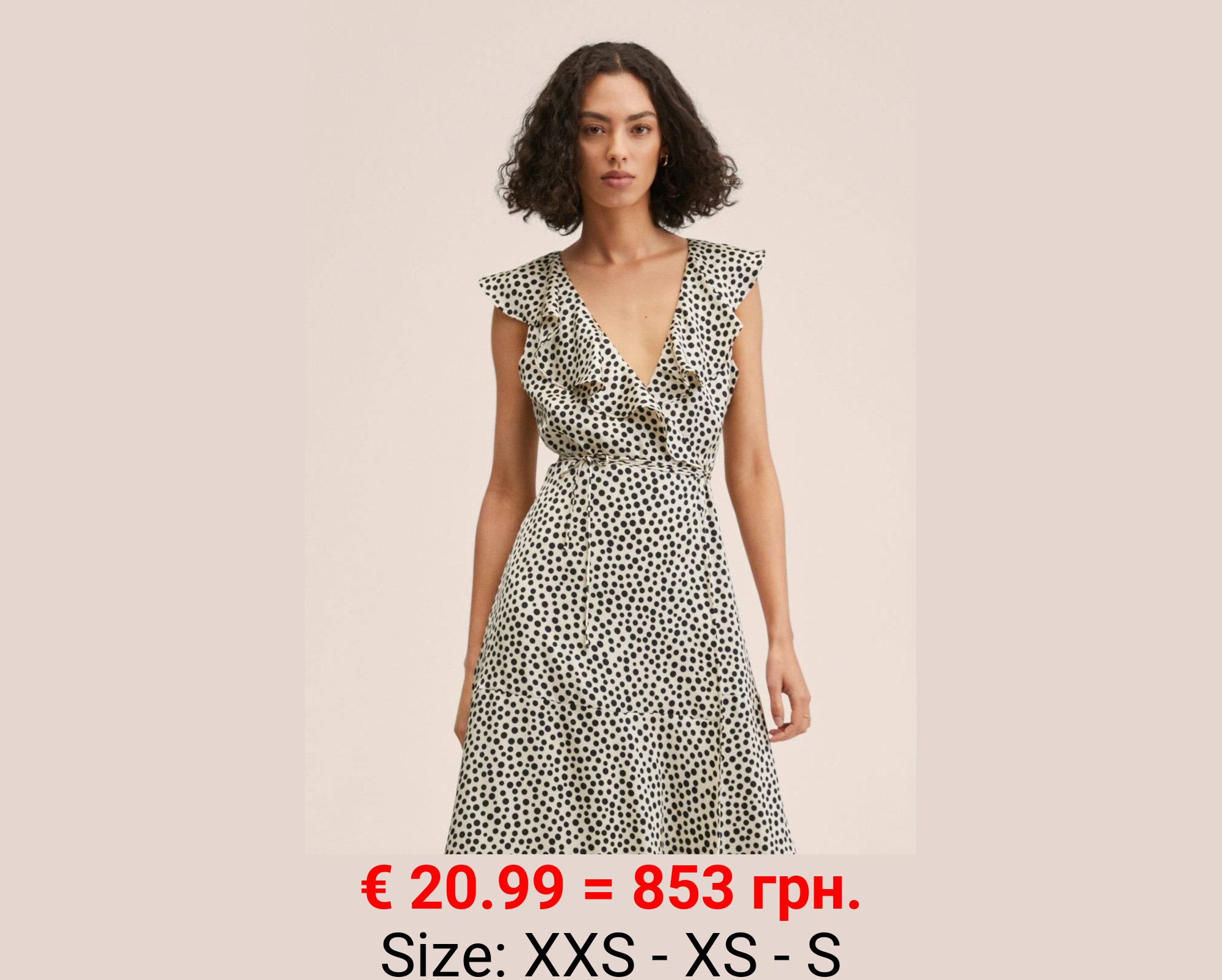 Vestido lunares volantes