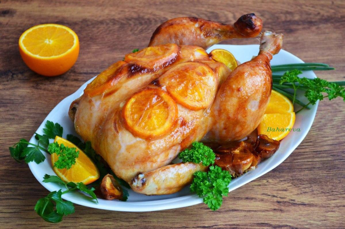 Курица в апельсиновом маринаде в духовке рецепт с фото