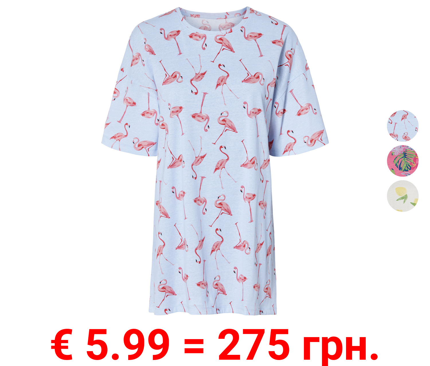 esmara® Damen Bigshirt mit Rundhalsausschnitt