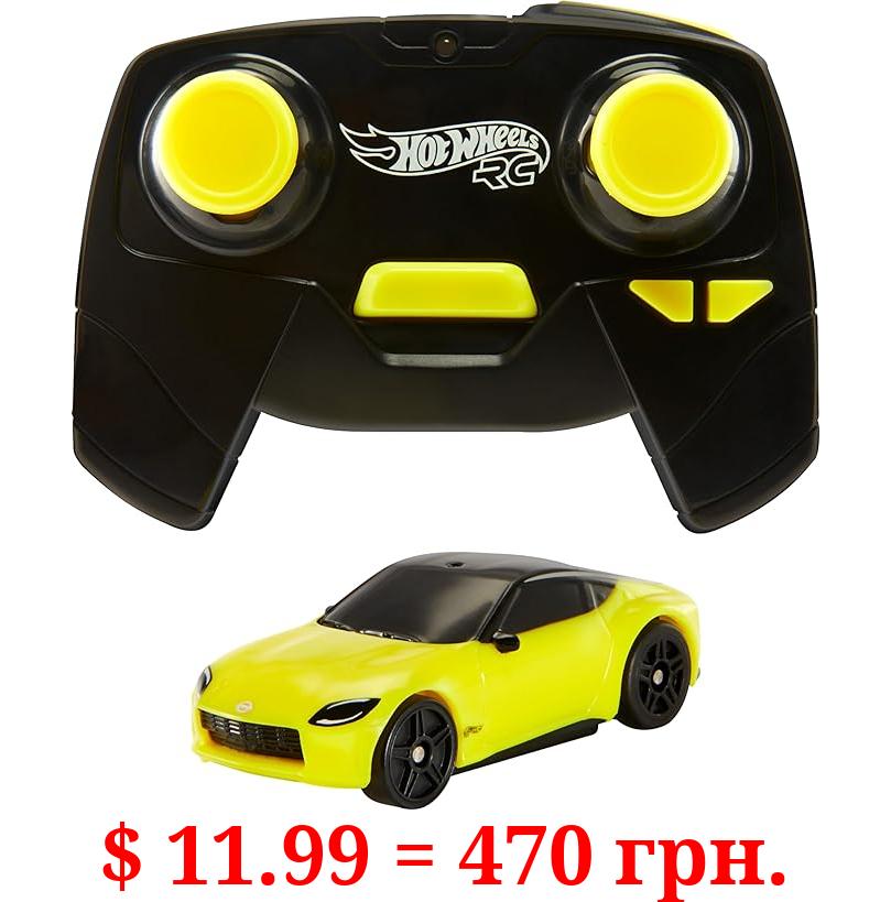 Hot Wheels 1:64 Scale RC Toy Car, Remote-Control Nissan Z for On- or Off-Track Play
