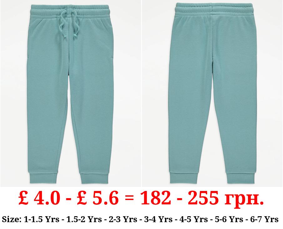 Turquoise Plain Joggers