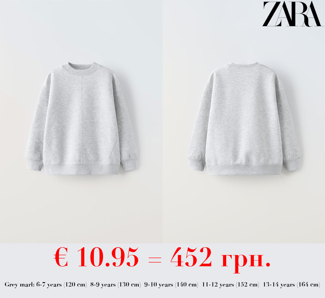 BASIC PLUSH SWEATSHIRT