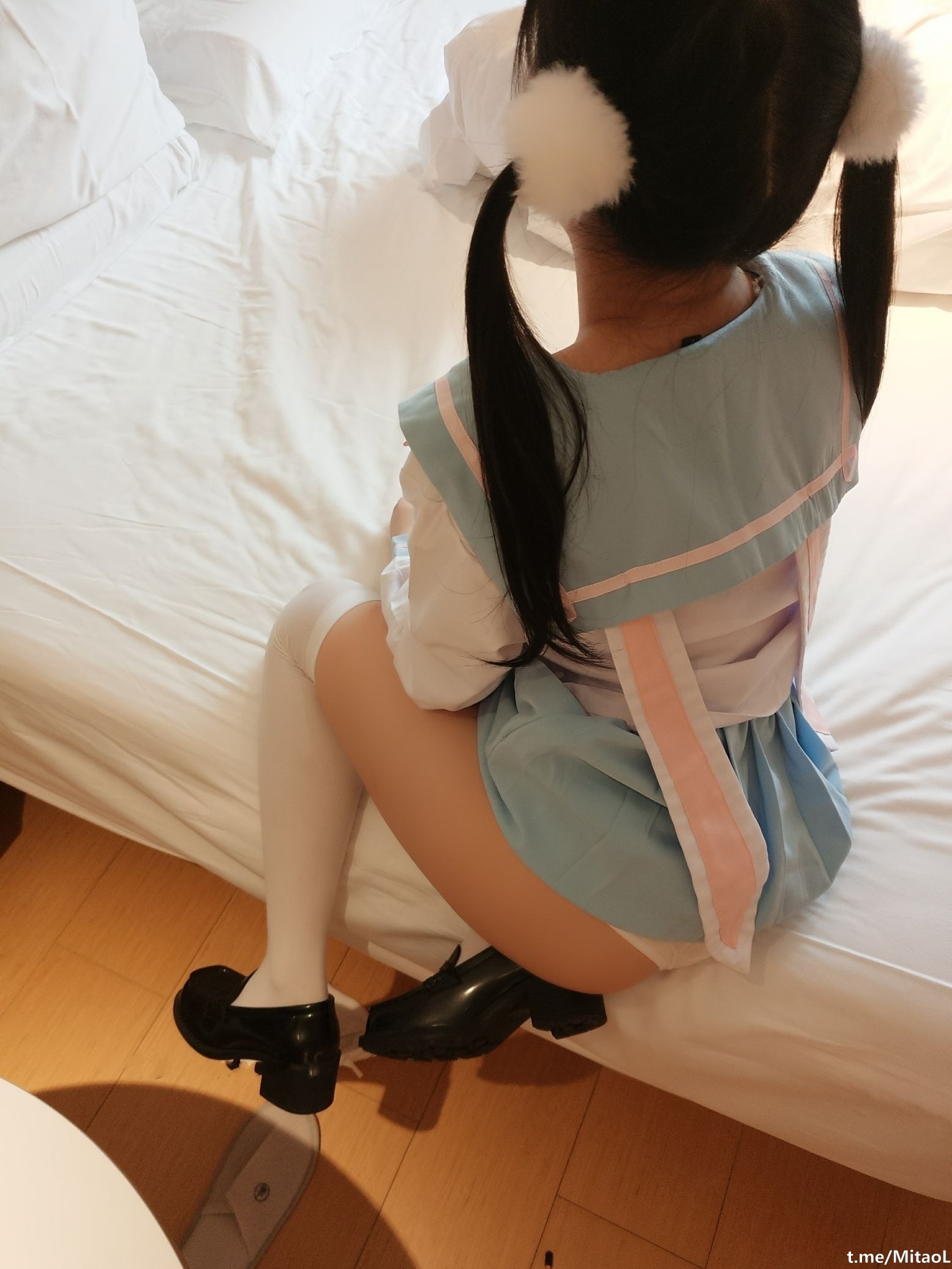 赛高淋酱 双马尾JK蓝 103P 29