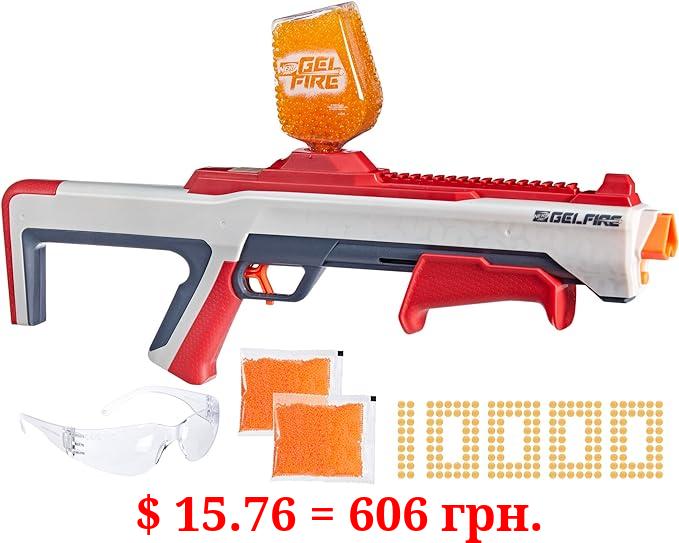 NERF Pro Gelfire Raid Blaster, Fire 5 Rounds at Once, 10,000 Gel Rounds, 800 Round Hopper, Eyewear, Toys for Teens Ages 14 & Up
