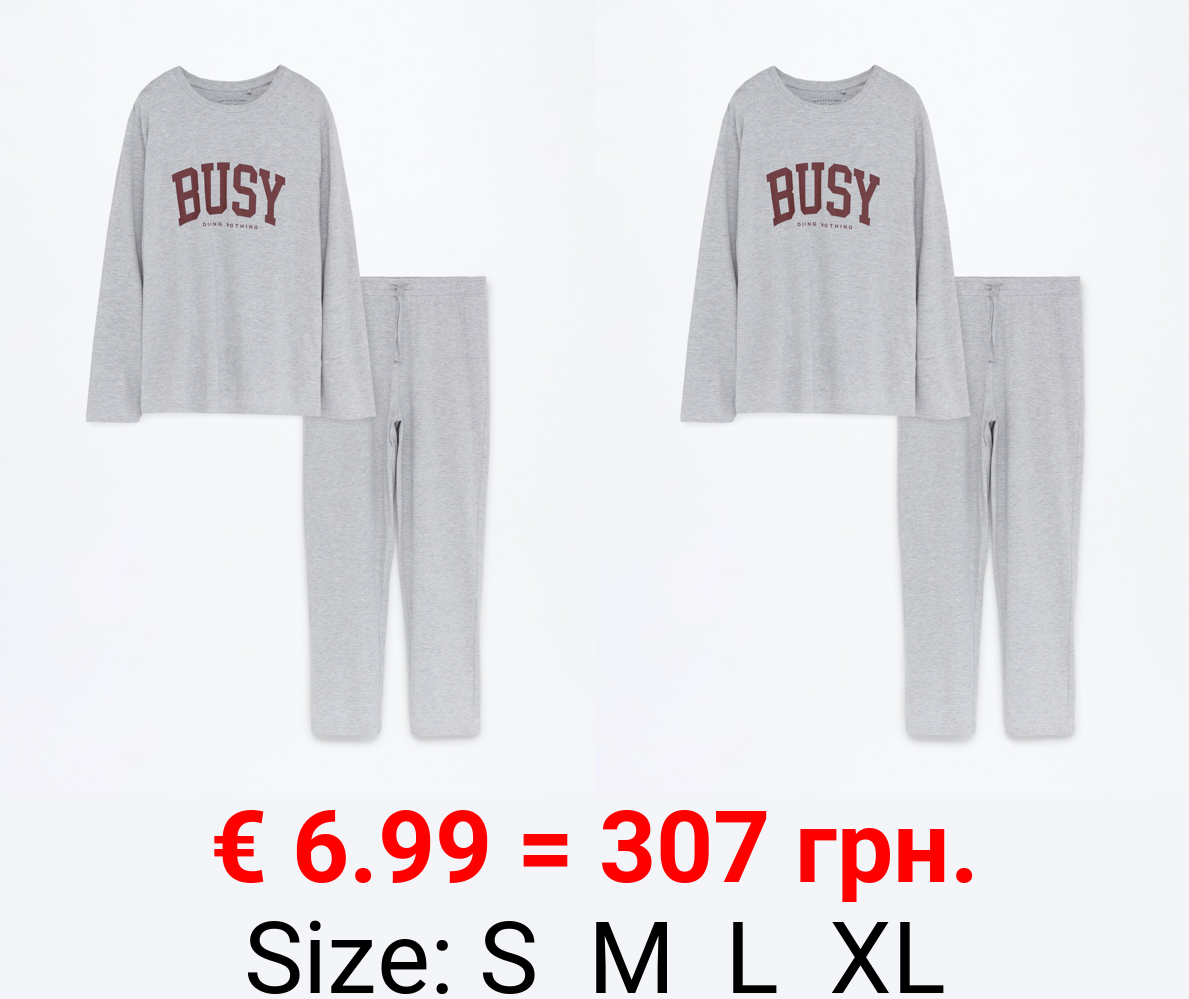 Print long pyjama set