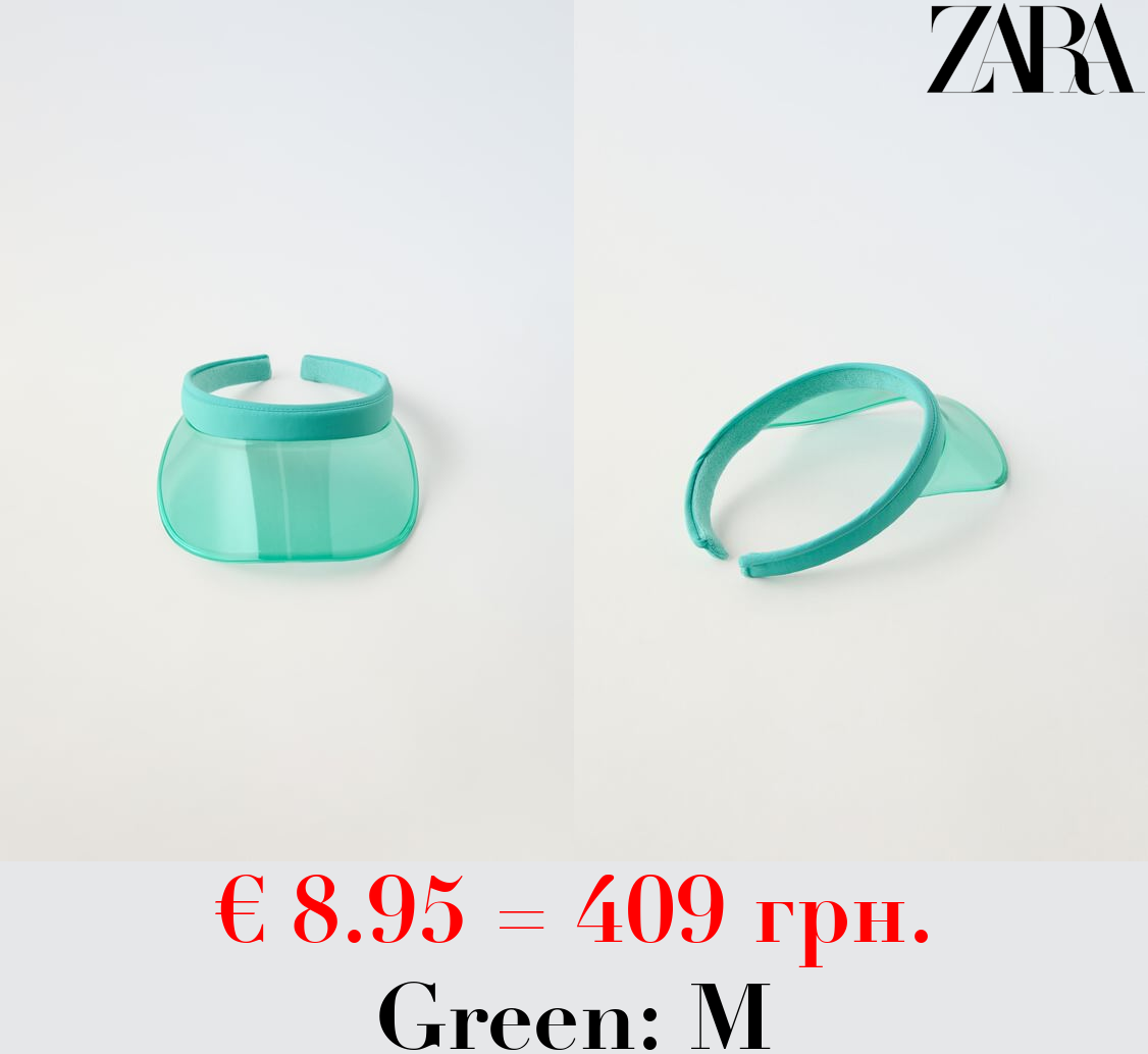 HEADBAND WITH TRANSPARENT VISOR