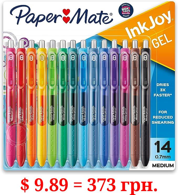 Paper Mate® Gel Pens | InkJoy® Pens, Medium Point, Assorted, 14 Count