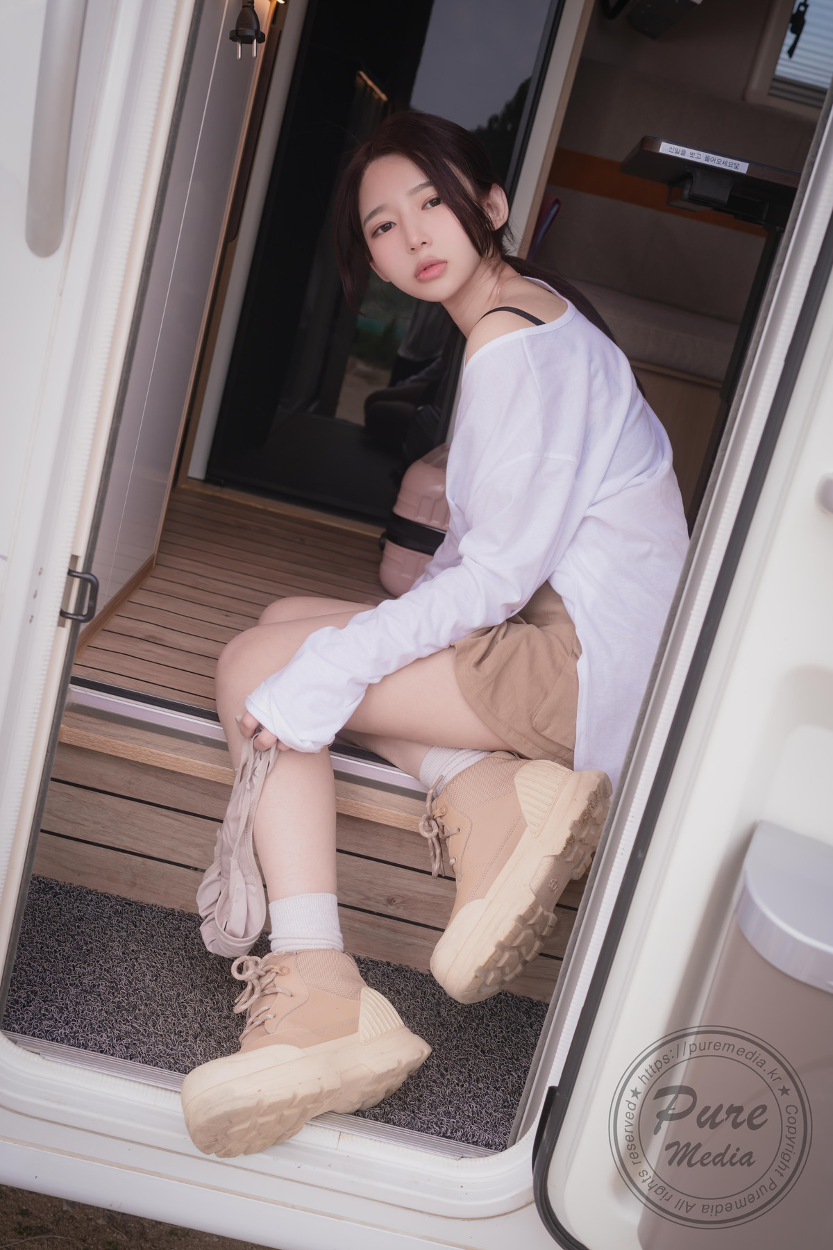 Yeha 예하, PURE MEDIA Vol.287 “Sex Vacation in Camping Car” Set.03 34