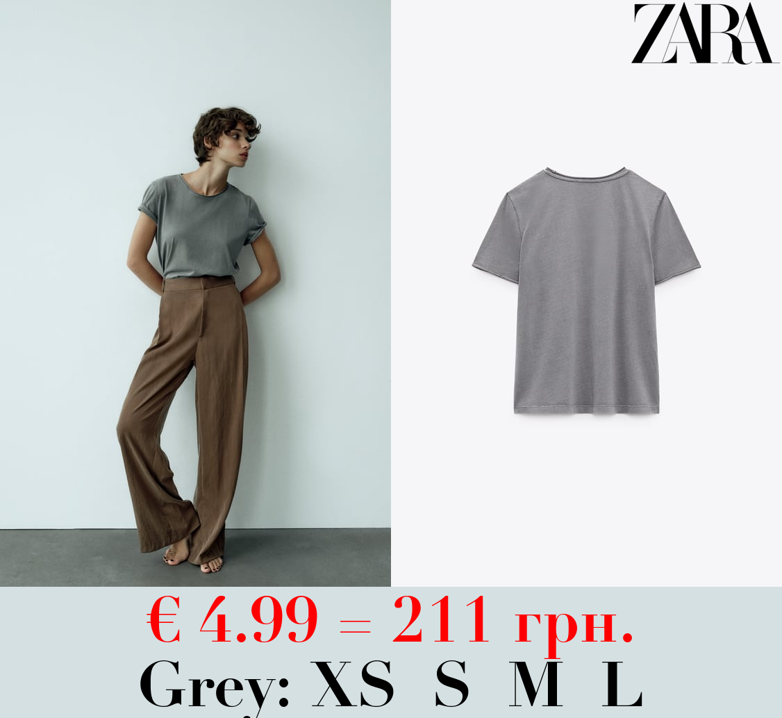 FITTED FADED T-SHIRT