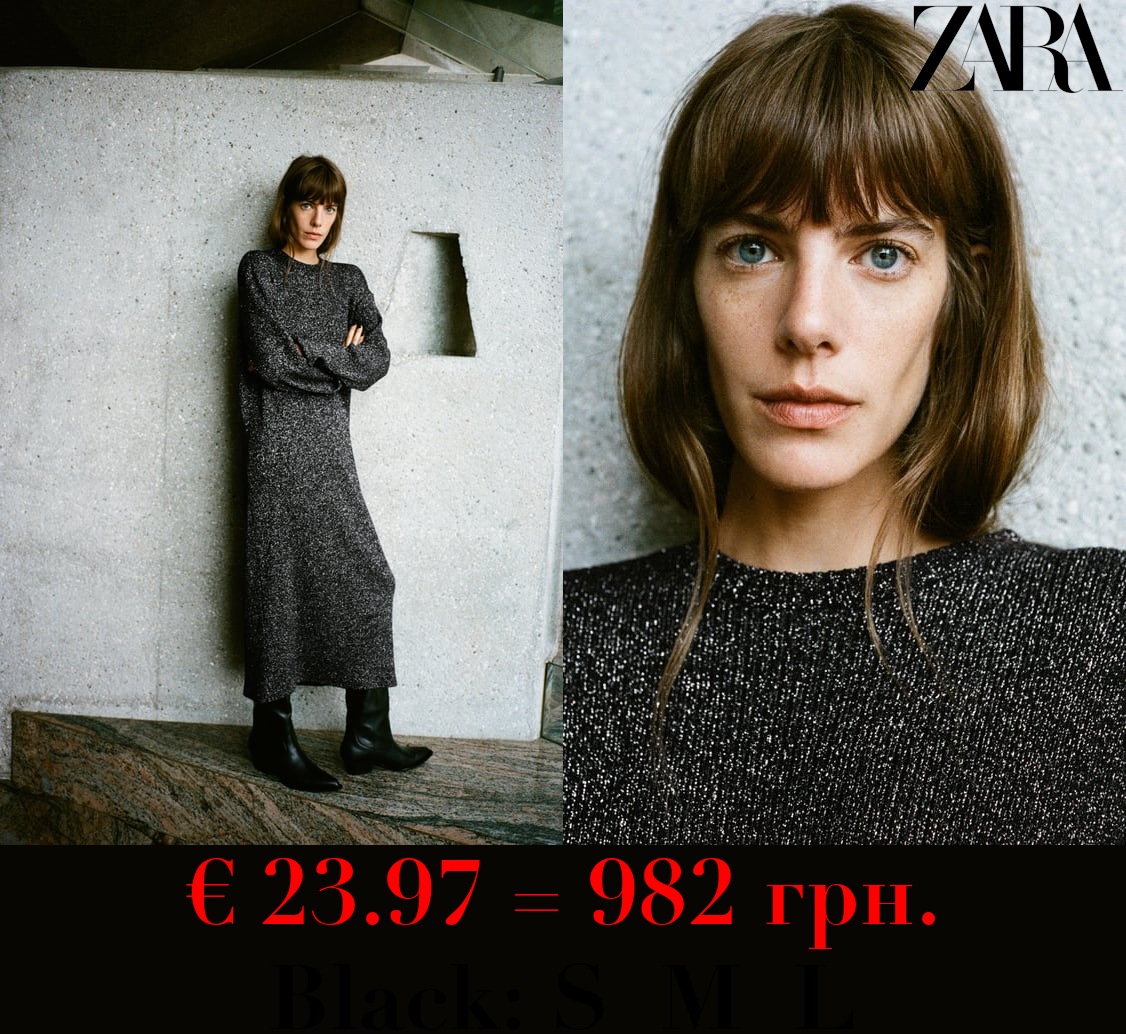 SHINY METALLIC THREAD DRESS