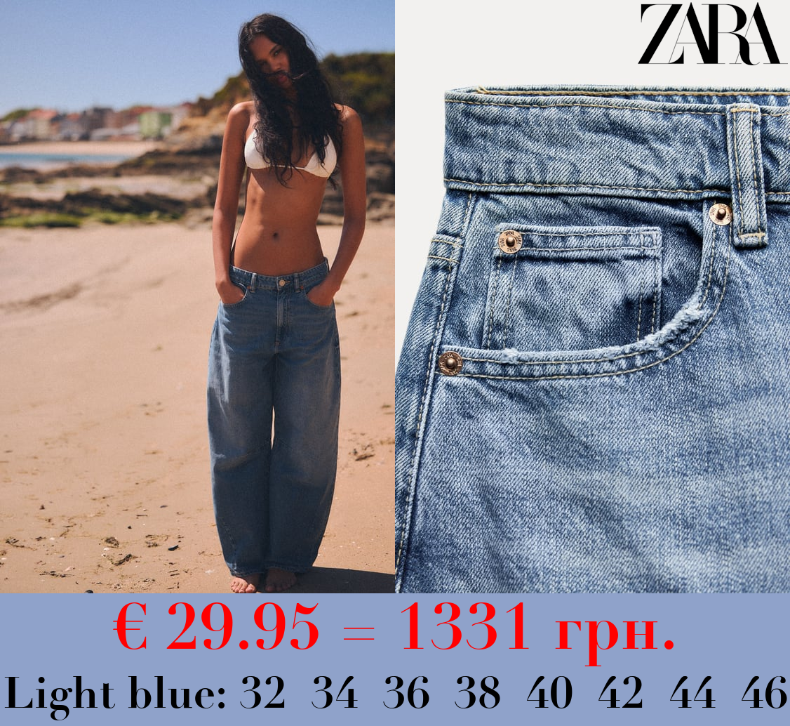 TRF BAGGY BALLOON MID-RISE JEANS