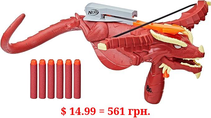 NERF Dungeons & Dragons Themberchaud Dart Crossbow, 6 Elite Darts, D&D Outdoor Games, Blaster Toys, Ages 8 & Up