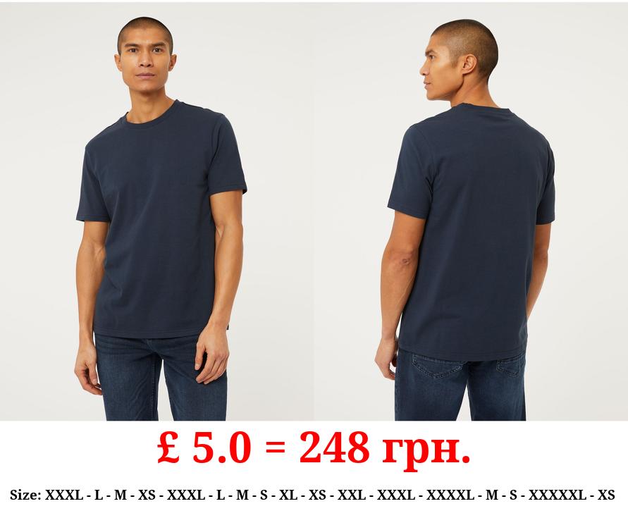 Navy Plain T-Shirt