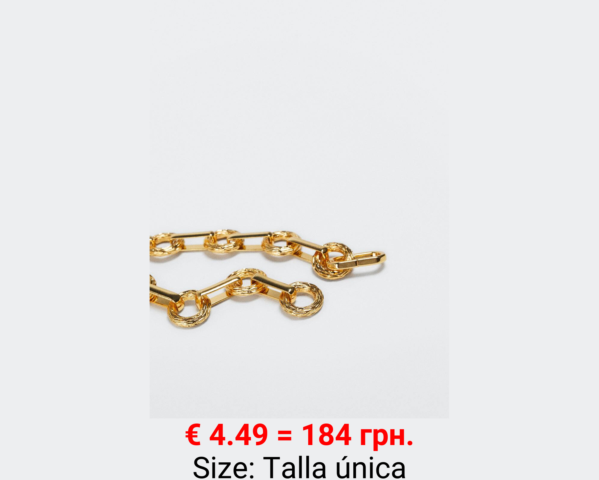 Pulsera cadena combinada