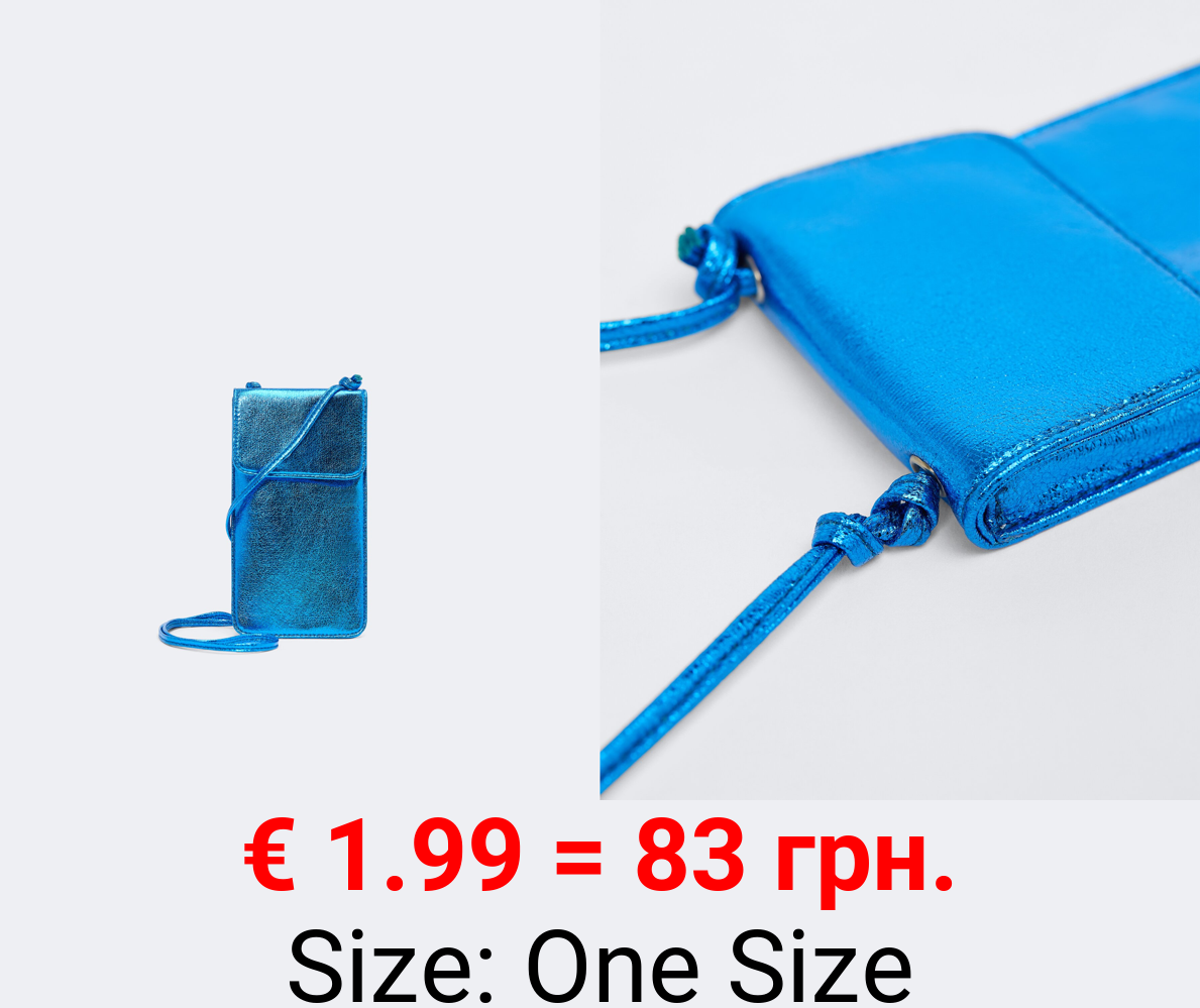 Metallic mobile phone bag