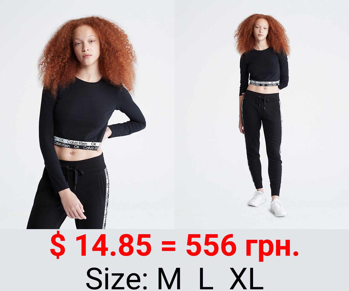 Performance Logo Tape Cropped T-Shirt