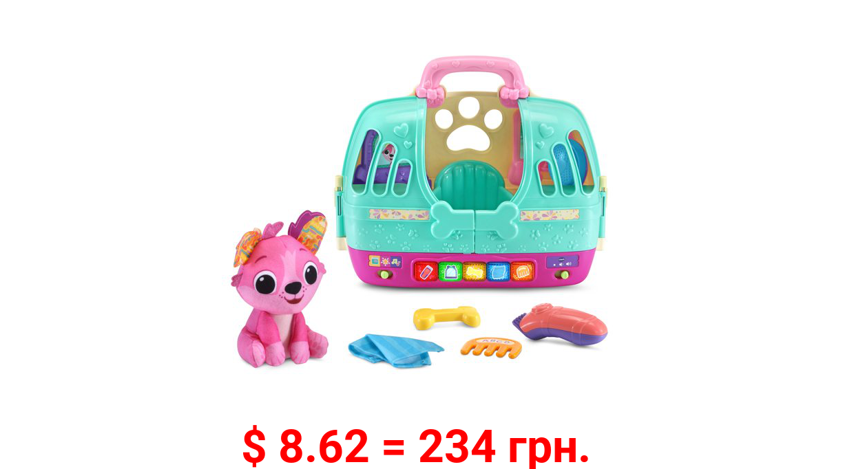 VTech Glam and Go Puppy Salon and Carrier with Grooming Tools Electronic Pet
