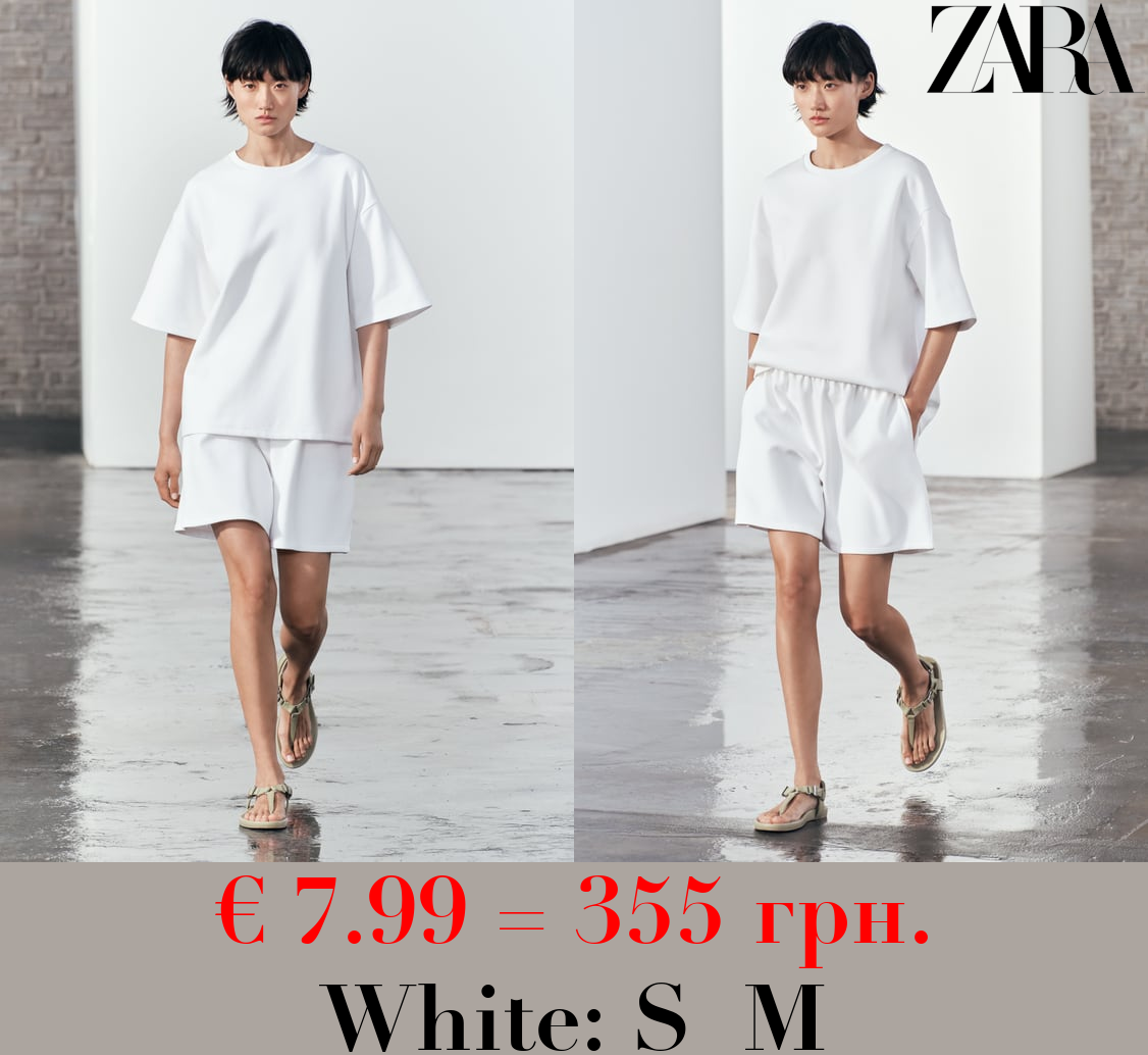 SHORT SLEEVE INTERLOCK SWEATSHIRT