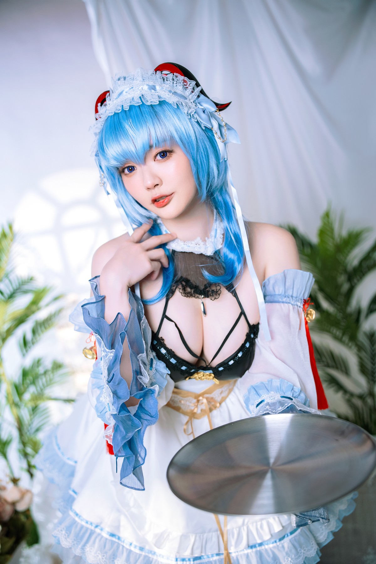 Cosplay Ying Tze 甘雨 Ganyu Maid 13