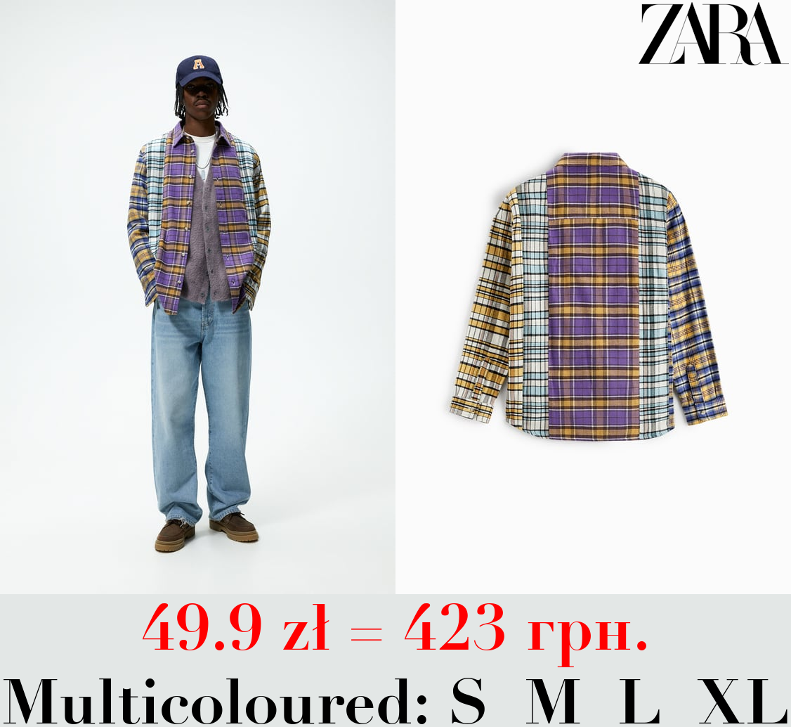 CONTRAST CHECKED SHIRT