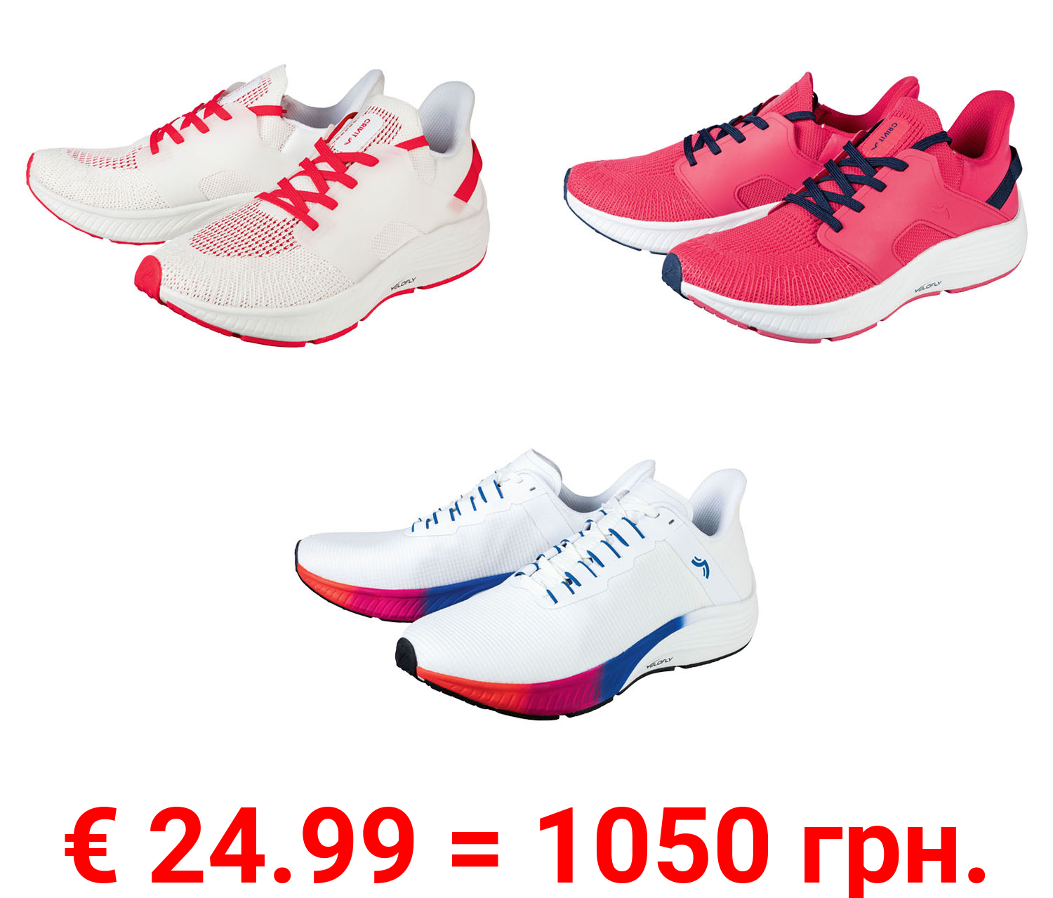 CRIVIT Damen Laufschuhe »Velofly«, mit integrierter 3D-Ferse