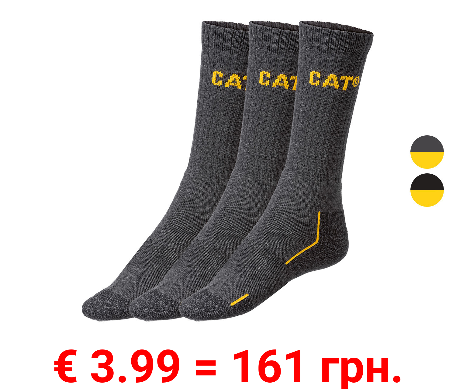 Caterpillar Herren Arbeitssocken, 3 Paar, mit Baumwolle