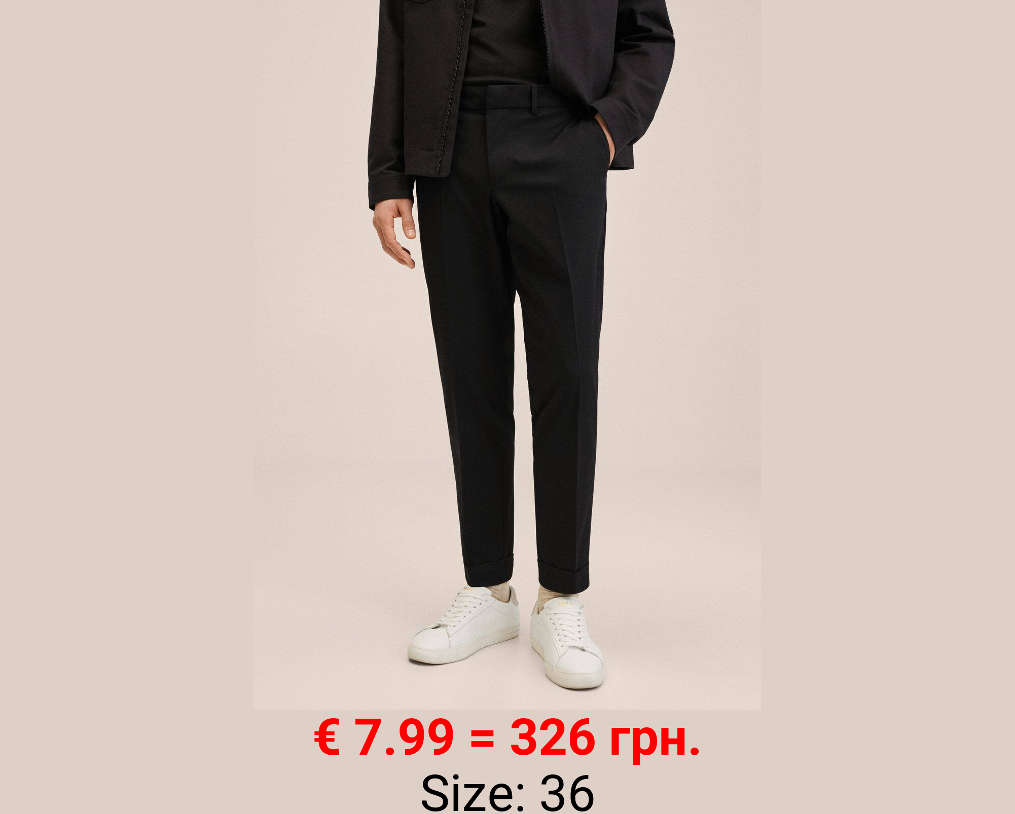 Pantalón tapered fit stretch