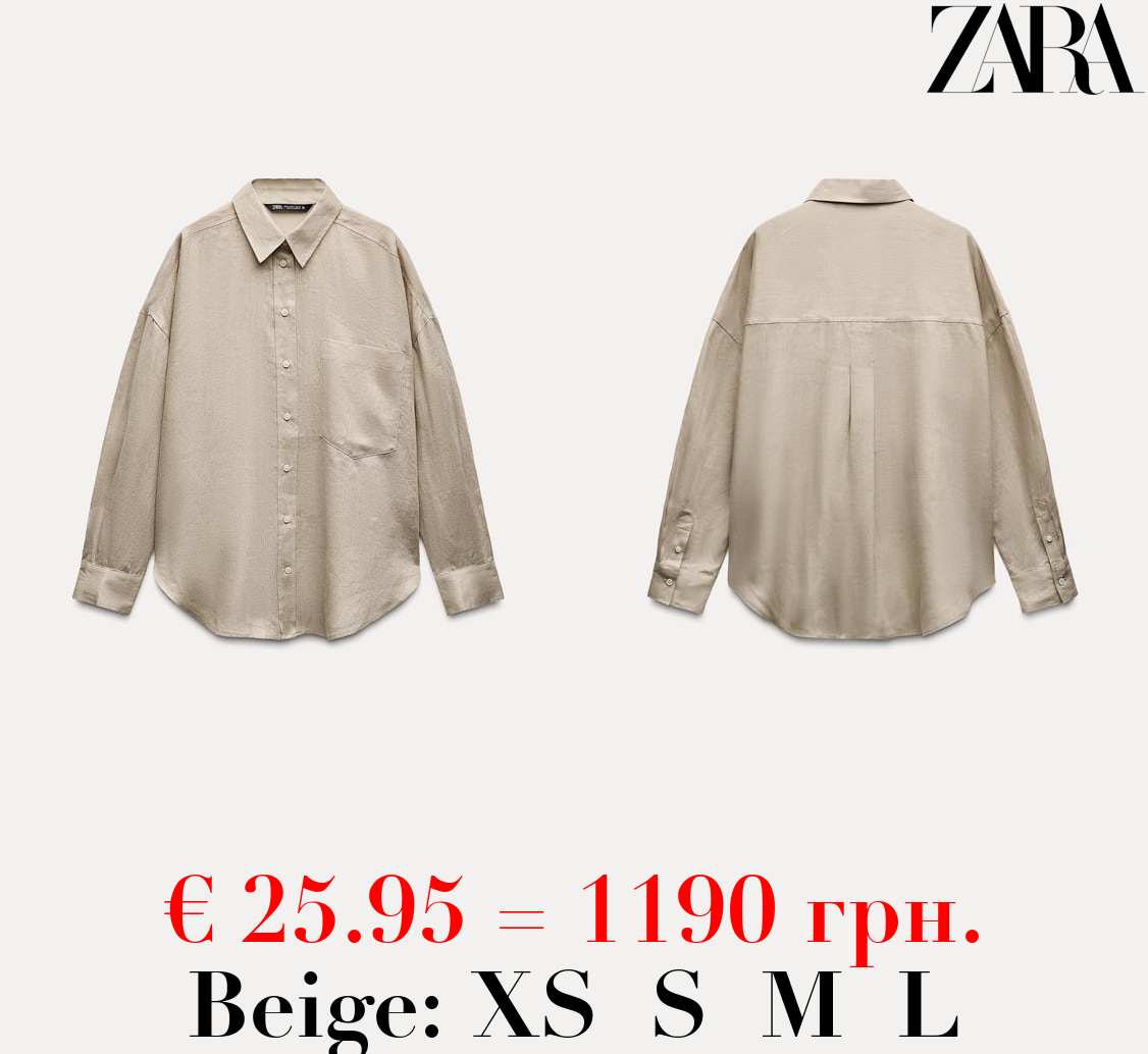 100% LINEN BASIC SHIRT