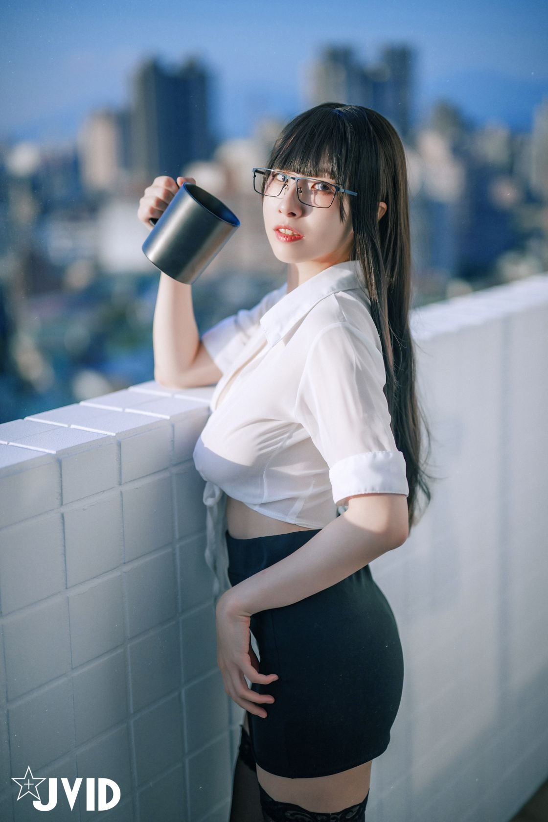 [JVID]黎菲儿 色色的、能幹的超巨乳女同事 33