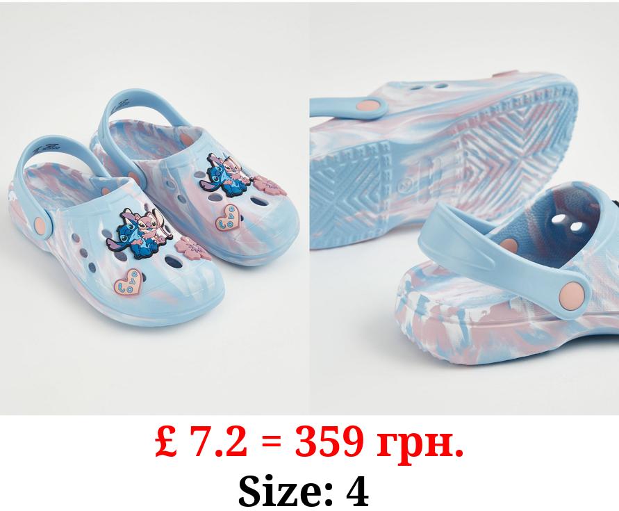 Disney Lilo & Stitch Blue Tie Dye Clogs