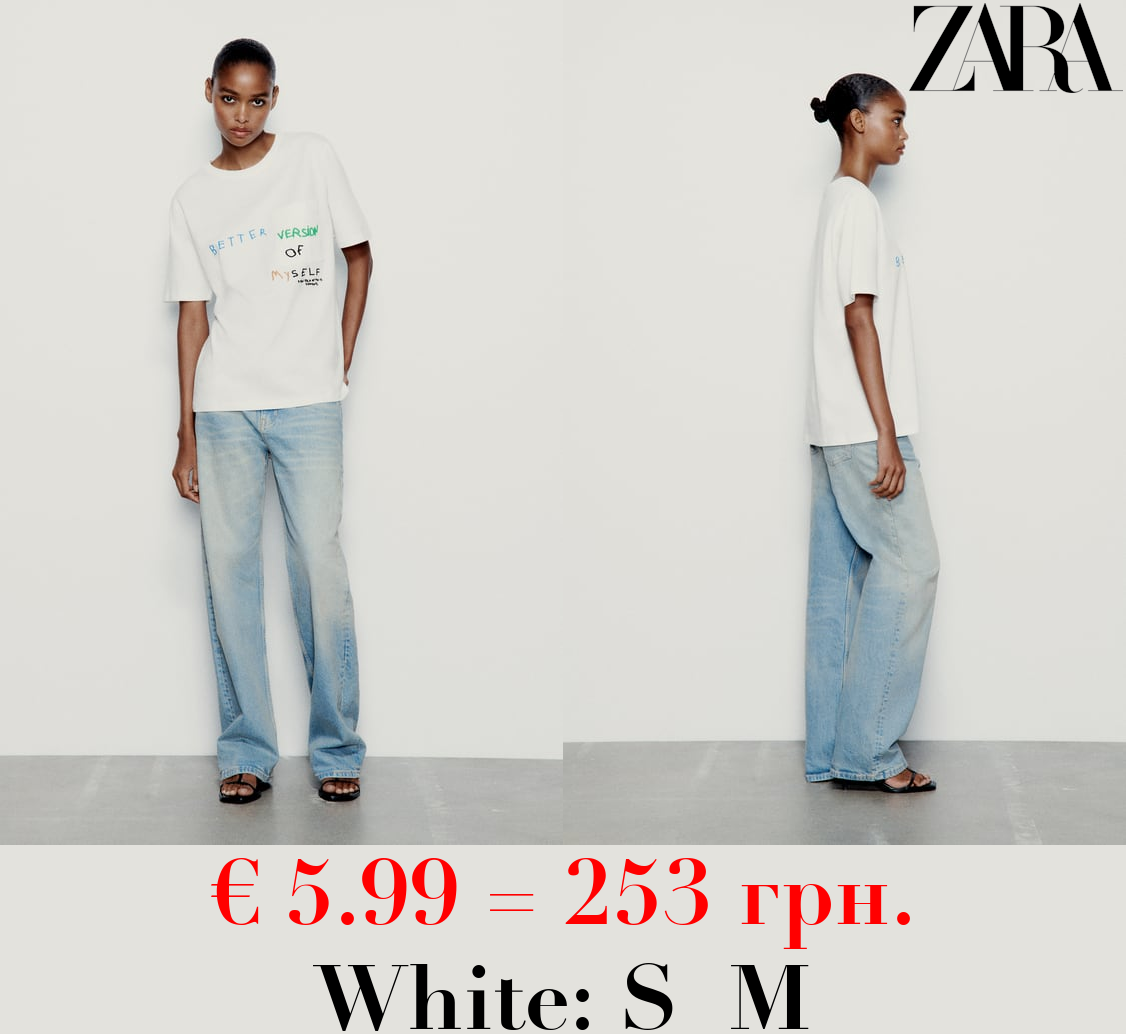 T-SHIRT WITH EMBROIDERED POCKET