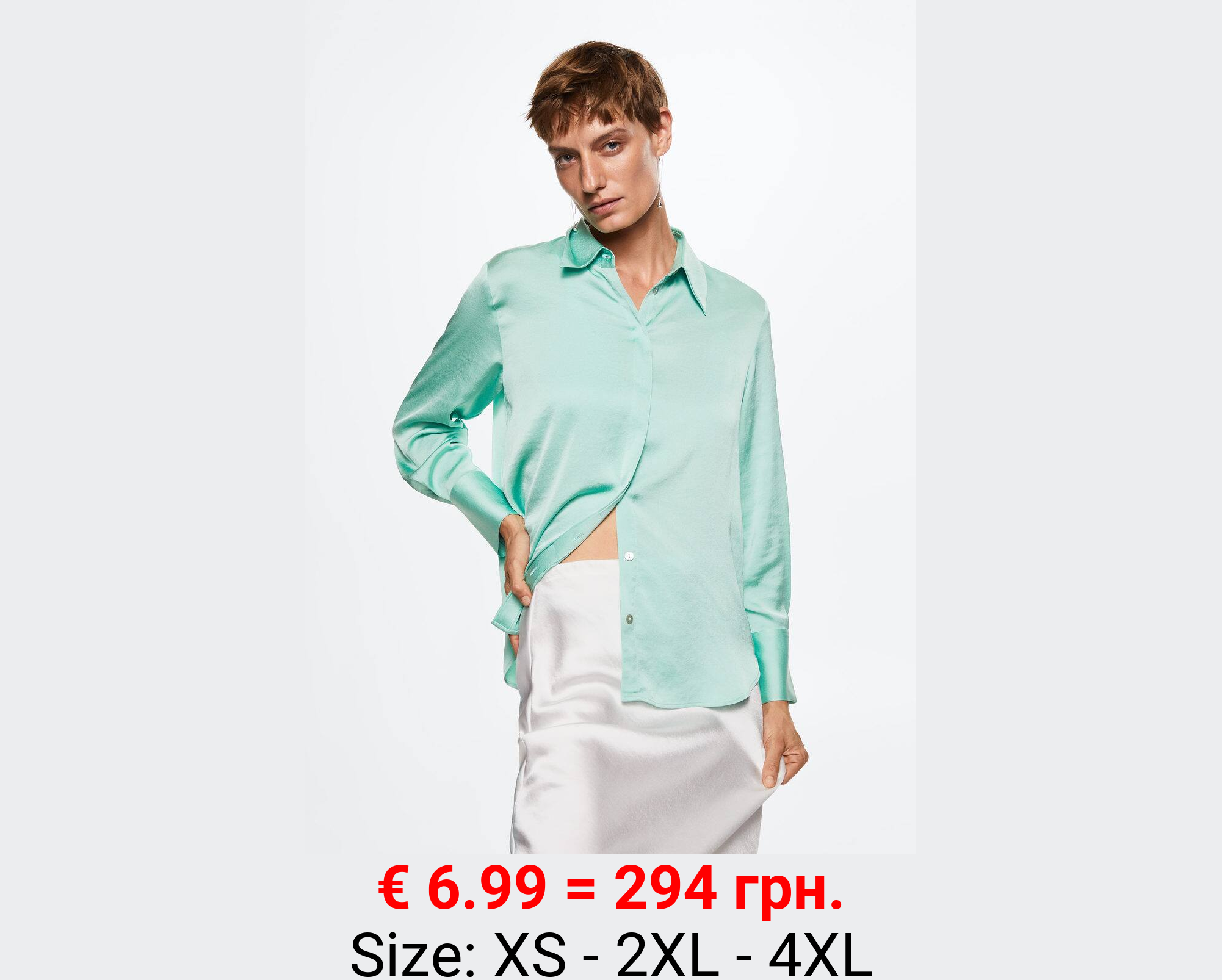 Camisa fluida satinada