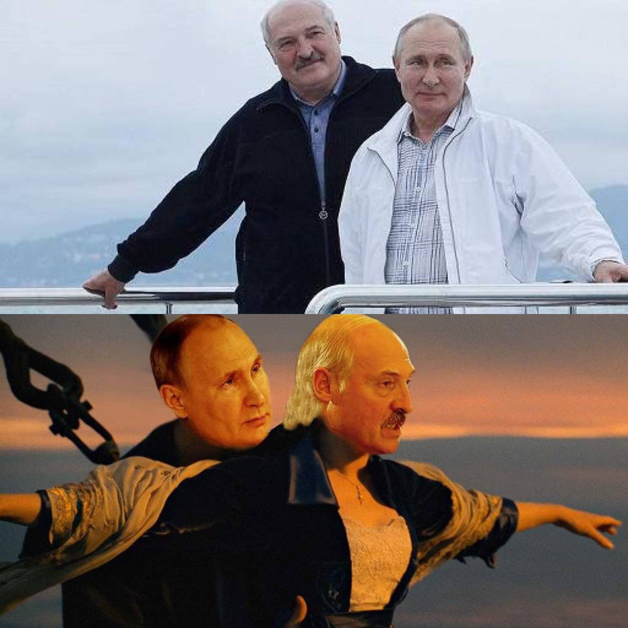 Путин и Лукашенко на яхте