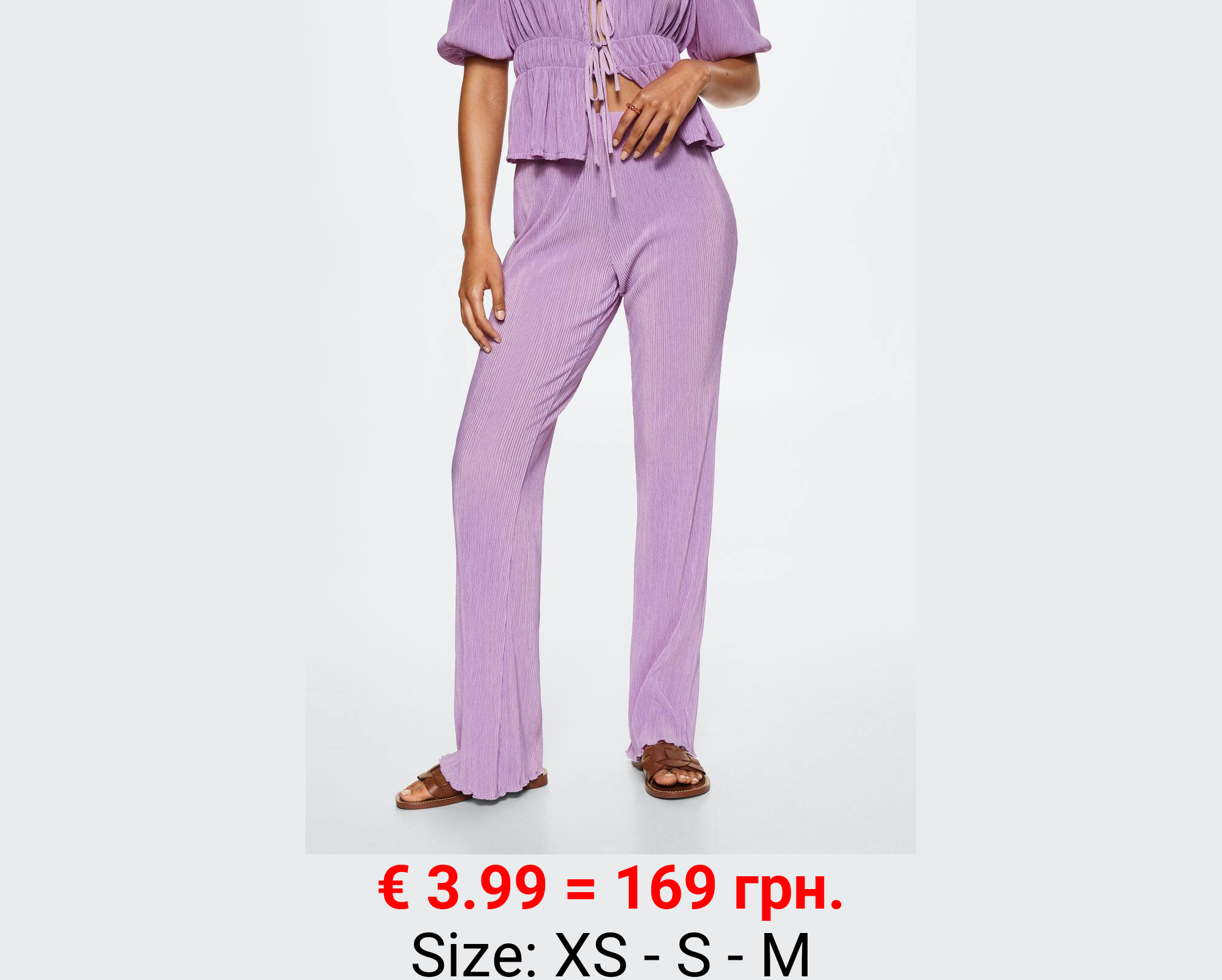 Pantalón plisado