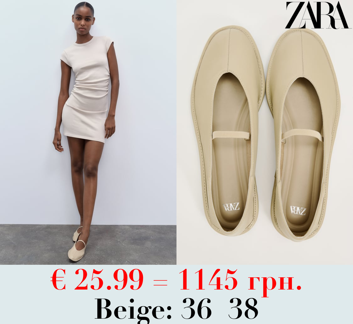 LEATHER BALLET FLATS