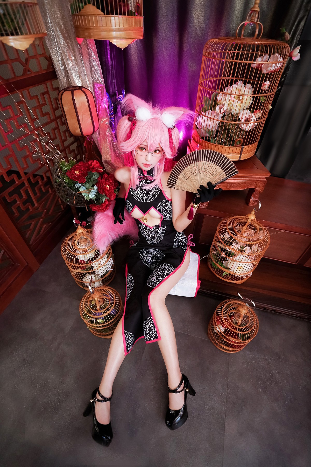 Cosplay ElyEE子 玉藻前旗袍 19
