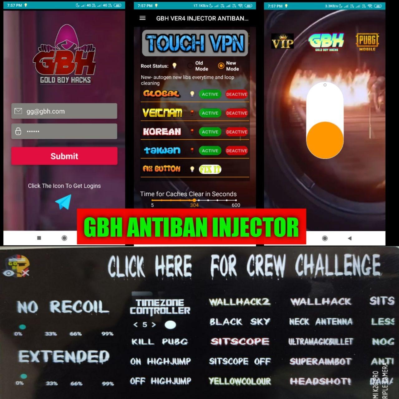 GBH ANTIBAN,INJECTOR,BG2.0,CODM ESP Telegraph